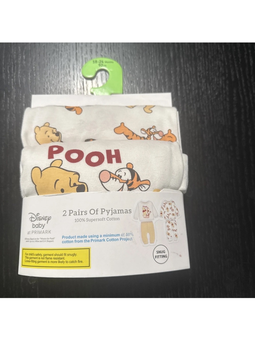 Disney Baby Pooh & Tigger 2-Pack Baby Pajamas - White with Yellow & Orange